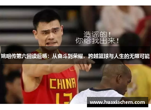 姚明传第六回读后感：从奋斗到荣耀，跨越篮球与人生的无限可能