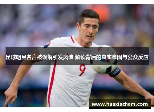 足球明星名言被误解引发风波 解读背后的真实意图与公众反应